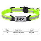 Personalized Cat Collar Bell Reflective Engraved Name Id Tag Safety Breakaway