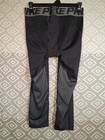 Nike Pro 3 4 Length Pants Tights Black Grey Boy   s Sz M Medium Dri Fit