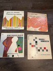 Vintage Mid Century Vinyl Record Lot Of 4     Mod Abstract Retro Album Cover Art