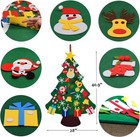 Diy Felt Christmas Tree For Toddlers With 30pcs Ornaments  Montessori Xma