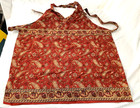 Vintage Apron Red Paisley 100  Cotton Made India Country