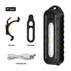 Led Red Blue Shoulder Strobe Light Clip Flashing Warning Safety Flashlight Bike
