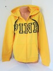 Victoria Secret Pink Gold Black Logo Zip Hoodie Rainbow Legging Pant L Xl Set