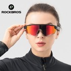 Rockbros Bike Polarized Photochromic Glasses Red Lens Smart Bluetooth Waterproof