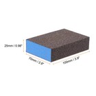 4pcs Sanding Sponge Blocks 120-180 Grits Sanding Block  100x70x25mm  Brown blue
