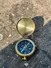 Antique Military Nautical Compass Brass Vintage Wwii Pocket Compass Gift