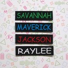  love It   Custom Embroidered Name Tag 4in X 1in Size