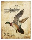 Vintage Duck Call Patent Art Print 8x10 Decoys  Hunting Fishing Cabin Wall Decor