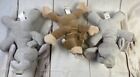 Lot 3 Avent Soothies Pacifier Holder Snuggle Soother Plush Elephant   Monkey