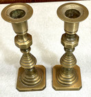 Vintage Antique   Brass Candlestick Holders Candle Stick 7 25  Tall