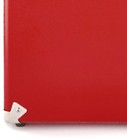 Gpo Retro Swb18red 12  Vinyl Record Case 35 Count Capacity With Removable Lid -