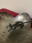 1940 s Wolmar Castillo Silver Plated   Jade Iguana Bowl Rare