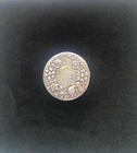 Antique Repousse Sterling Silver 925   Glass Vanity Jar Pill Ring Trinket Box