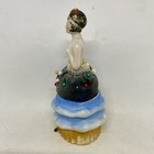 Antique Flapper Beauty Porcelain Half Doll Pin Cushion Bavaria Germany Rare