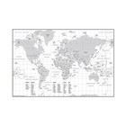 Map Of The World Wall Map Art Travel Educational Picture Print Home Office Decor