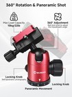 Camera Tripod Head Universal Ball Head With Quick Release Plate For Dslr Cano   