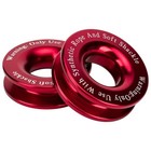 2 Pcs Winch Snatch Block Pulley Recovery Ring For Soft Shackle  Rope Pulley  
