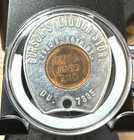 1947 Encased Wheat Cent - I Bring Good Luck - Never Go Broke 