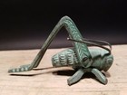 Antique Primitive Vintage Style Solid Brass Fireplace Hearth Cricket