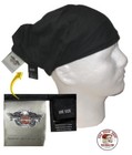 Harley-davidson Logo Skull Cap Do Rag Black Bling Rhinestones  Women s Osfa
