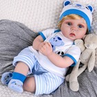 Reborn Baby Boy Doll - 22 Inch Lifelike Realistic Newborn - Handmade Weighted   