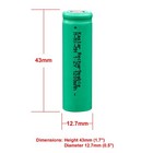 Kastar 2-pack N Size Flat Button Rechargeable Ni-mh Battery 1 2v 1200mah