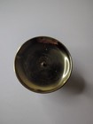Vintage Solid Brass Spiked Pillar Candle Holder 3  Tall Mcm 