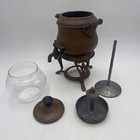 Antique 1904 Sternau Copper Coffee Machine Percolator Samovar Urn Glass Globe