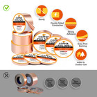 2 Pack Copper Foil Tape 1 x66ft Double Sided For Crafts   Repairs