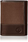 Timberland Wallet -men s Baseline Canvas-genuine Leather Trifold Wallet