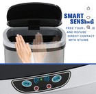 13 Gallon Stainless Steel Touchless Kitchen Trash Can With Motion Sensor For Ind