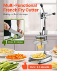 Commercial French Fry Cutter  Stainless Steel Vegetable Fruit Chopper With 3 Rep