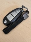 Genuine Leather Car Keychain Pure Color Buckle Key Chain Luxury Key Ring Gift
