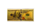 Whole Sale 10 Pieces Gold 100 Dollar Bill Usd Paper Manifestation Money Bulk