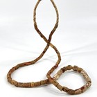 Old Akosu Yellow Trade Beads Ghana 44inch