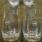 Lot Of 4 Vintage Airline Water Juice Glasses Tumblers Lufthansa Airlines