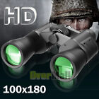 180x100 Hd Military Zoom Powerful Binoculars Day low Night Optics Hunting   Case