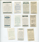 11 Different English Cigarette Mixed Collector Vintage Tobacco Card Lot