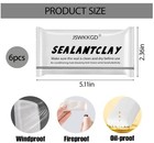 6 Pack Moldable Sealant Clay  White Fast Drying Sealant Mastic  Repair Sealing P