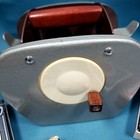 Vtg 1950s Nestor Johnson Usa Steel Manual Card Shuffler Wood Handle Metallic