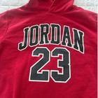 Air Jordan Youth Hoodie Red Pullover Jordan  23 Spellout Front Athleisure Large