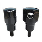 2 5  Black Aluminum Handlebar Risers 1   clamp For Harley Springer Softail Bad Boy