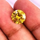 5 Ct Round Cut Natural Yellow Color Loose Lab Grown Cvd Diamond Vvs1 Certified