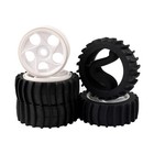 4pcs 17mm Hex Rc Wheel And Tire Set  1 8 Rc Buggy Desert Truck Tires  Plastic   