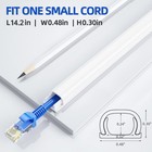 Delamu 128in Cord Hider For 1 Cord  L X 0 48in W X 0 30in H  White