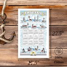 Kay Dee Designs   Lighthouses 2026 Calendar Towel  17 5   X 27 5    12-month Cal