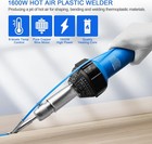 Hot Air Plastic Welder 1600w Plastic Welding Roofing Kit 110v  Vinyl Pvc Tpo Wel