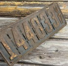 1917 Illinois Slotted License Plate 144833