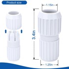Dairrr Fuuu Pool Telescoping Pole Cam Lock Replacement 2pc  Ez White