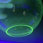 Vintage Uranium Glass Antique Globe Light Shade Bulb Cover Thingy  Green